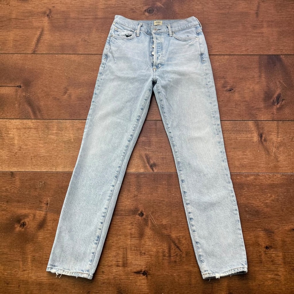 Citizens of Humanity Olivia High Rise Slim Ankle Jeans Light Wash Distressed 26